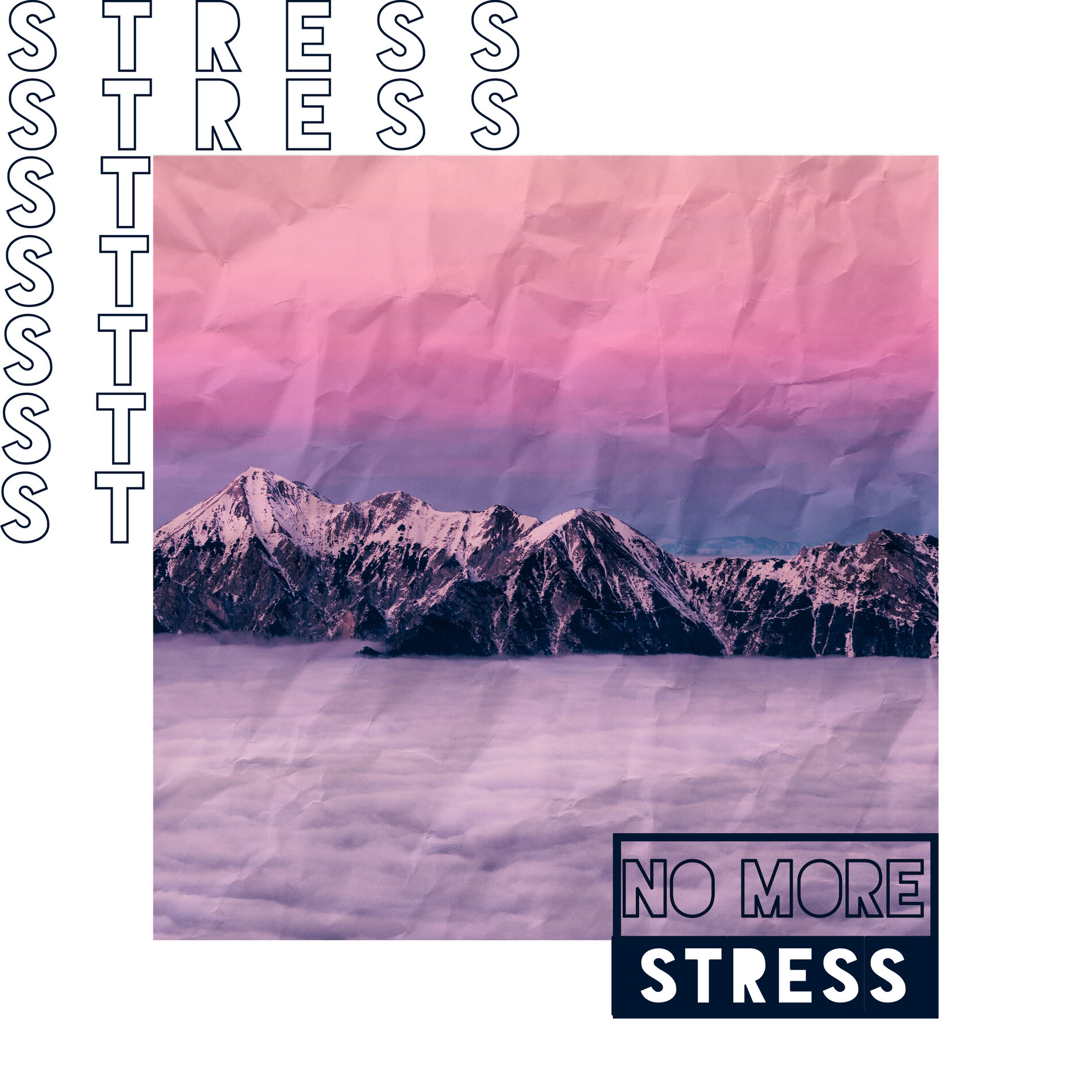 Album cover of No More Stress – Calm Nerves, Anxiety Treatment, Contemplations, Therapy Music