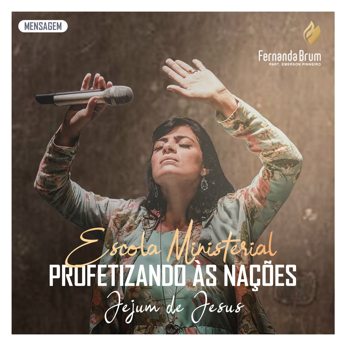 Album cover of Escola Ministerial Profetizando às Nações: Jejum de Jesus (Mensagem) (Ao Vivo)