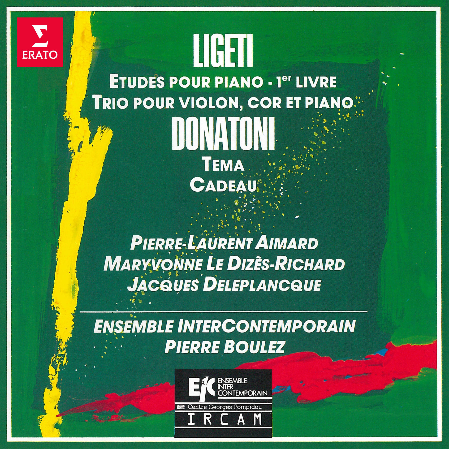 Album cover of Ligeti: Études pour piano & Trio pour cor, violon et piano - Donatoni: Tema & Cadeau
