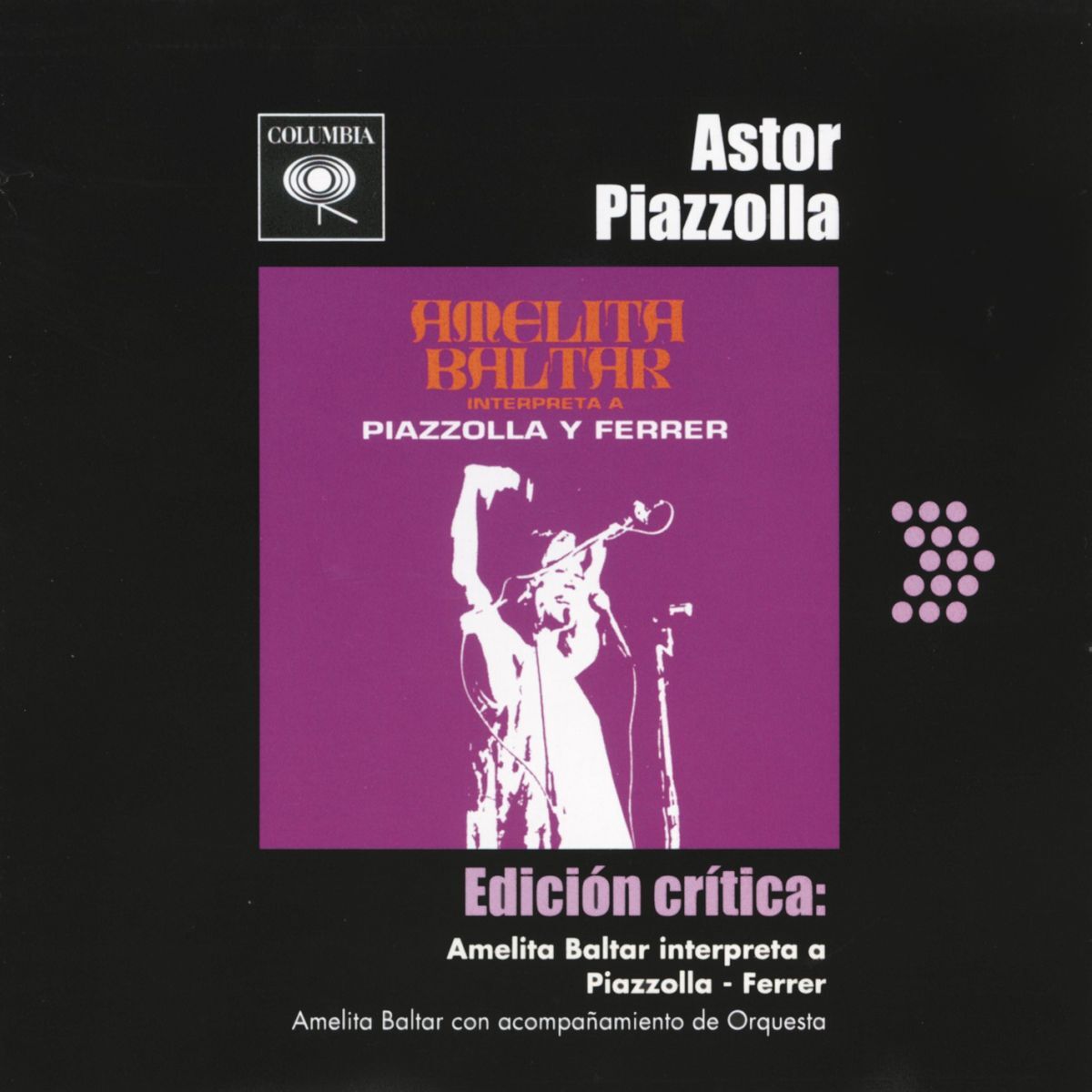 Album cover of Edición Crítica: Amelita Baltar Interpreta a Piazzolla - Ferrer (feat. Astor Piazzolla)