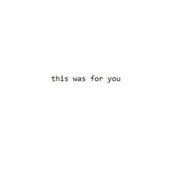 Cover of this was for you