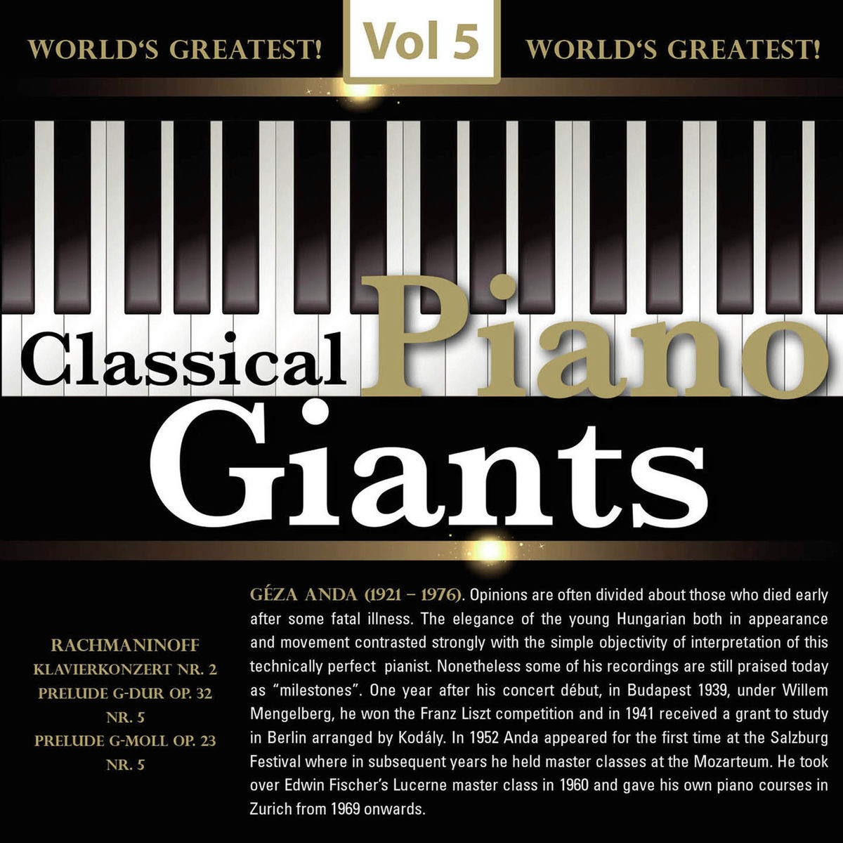 Album cover of Prélude In G Major, Op. 32,5