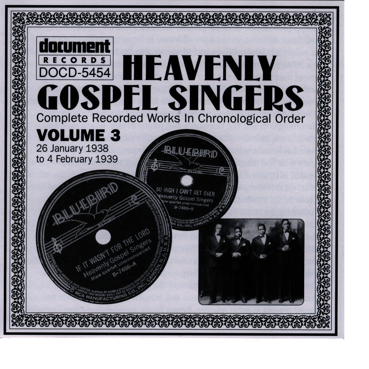 Album cover of Heavenly Gospel Singers Vol. 3 (1938-1939)
