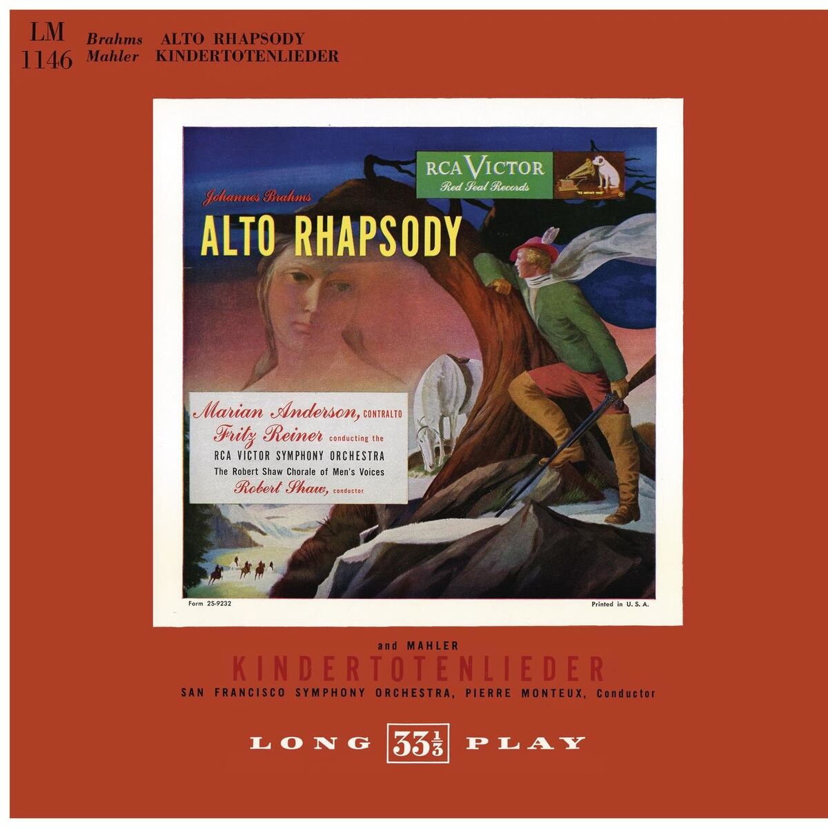 Album cover of Marian Anderson Performing Songs by Brahms & Mahler & Strauss (2021 Remastered Version)