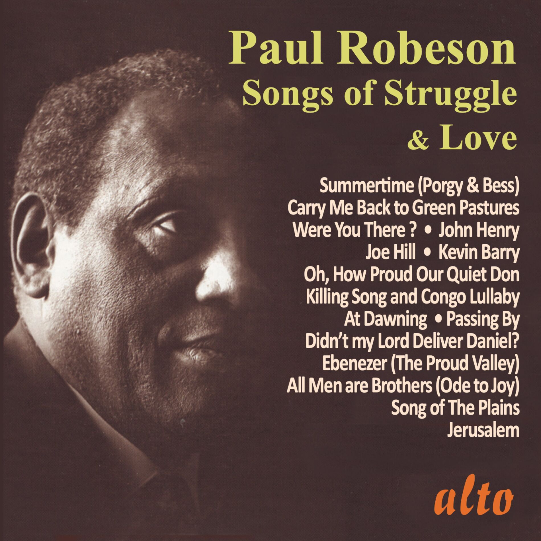 Album cover of Paul Robeson: Songs of Struggle and Love