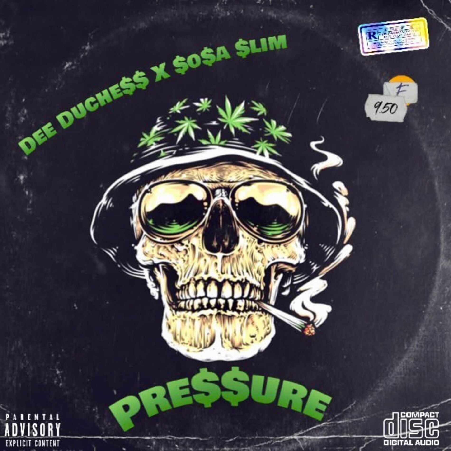 Album cover of PRE$$URE (with $O$A $LIM) (feat. ppcocaine)