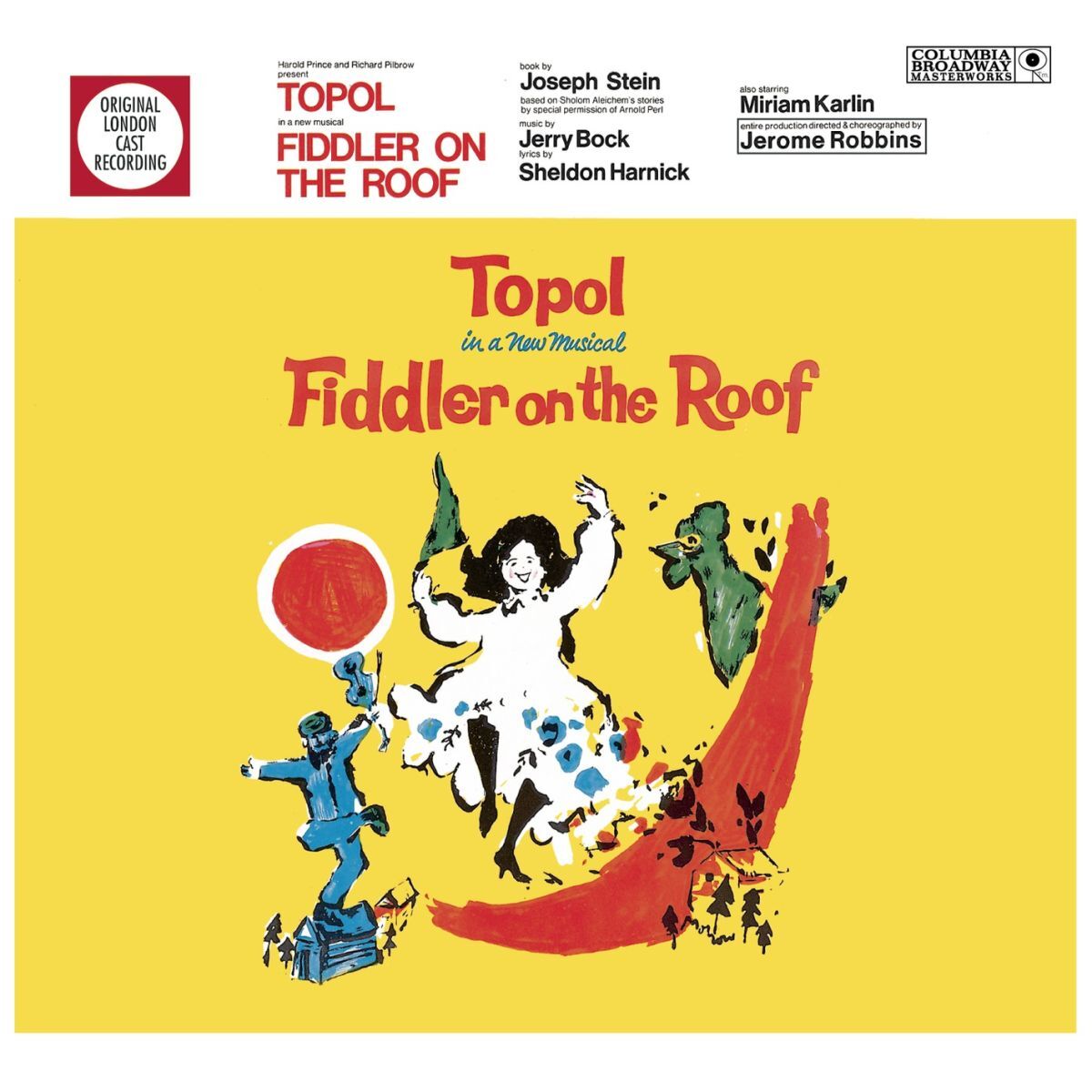 Album cover of Fiddler on the Roof (The Original London Cast Recording)