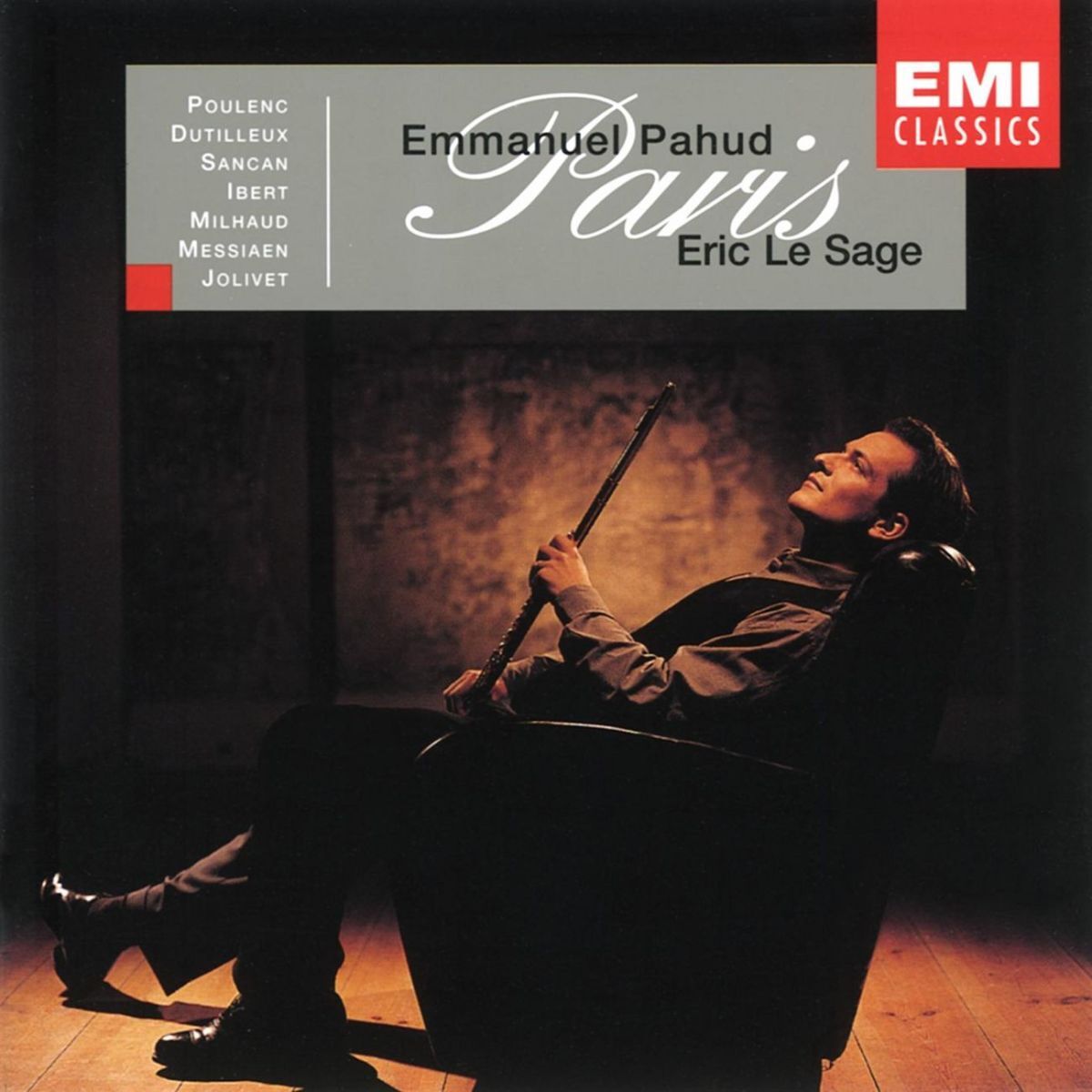 Album cover of Paris: French Flute Music by Poulenc, Dutilleux, Sancan, Milhaud, Ibert & Messiaen