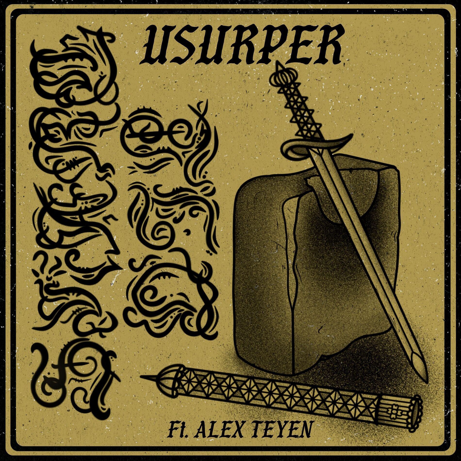 Album cover of USURPER ft. Alex Teyen (feat. BLACK TONGUE)