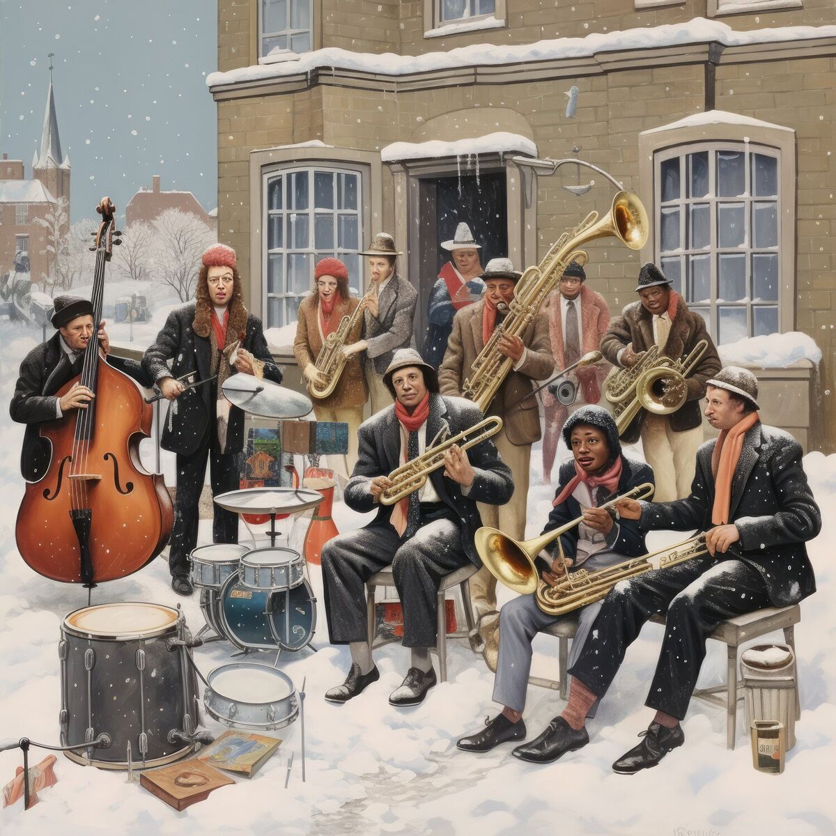 Album cover of Mellow Christmas Day Jazz Tunes