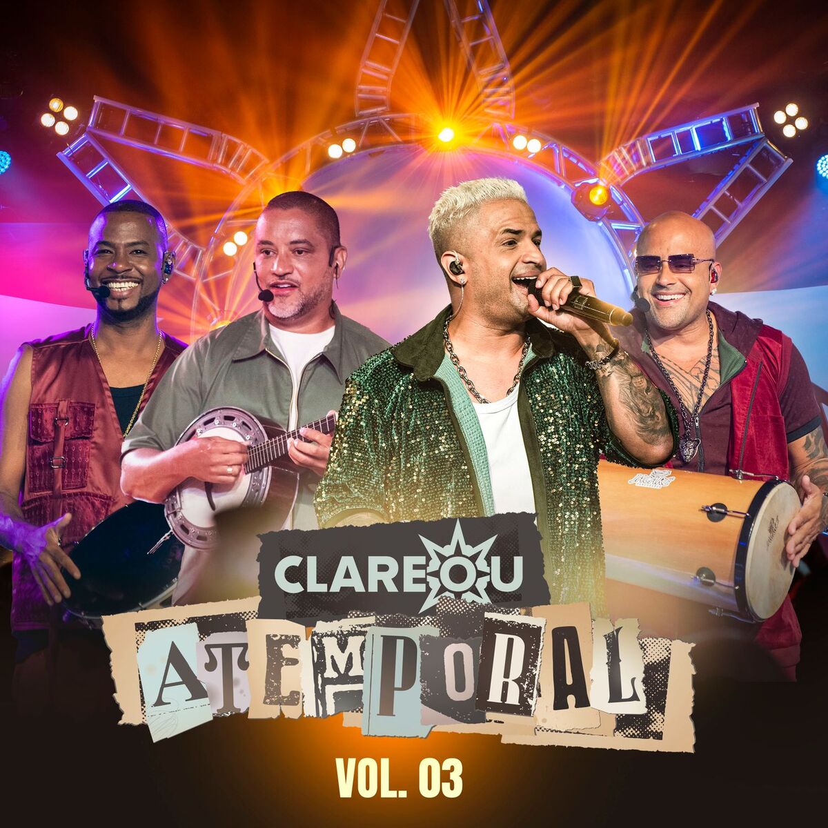 Album cover of CLAREOU ATEMPORAL VOL.3 (Ao vivo)
