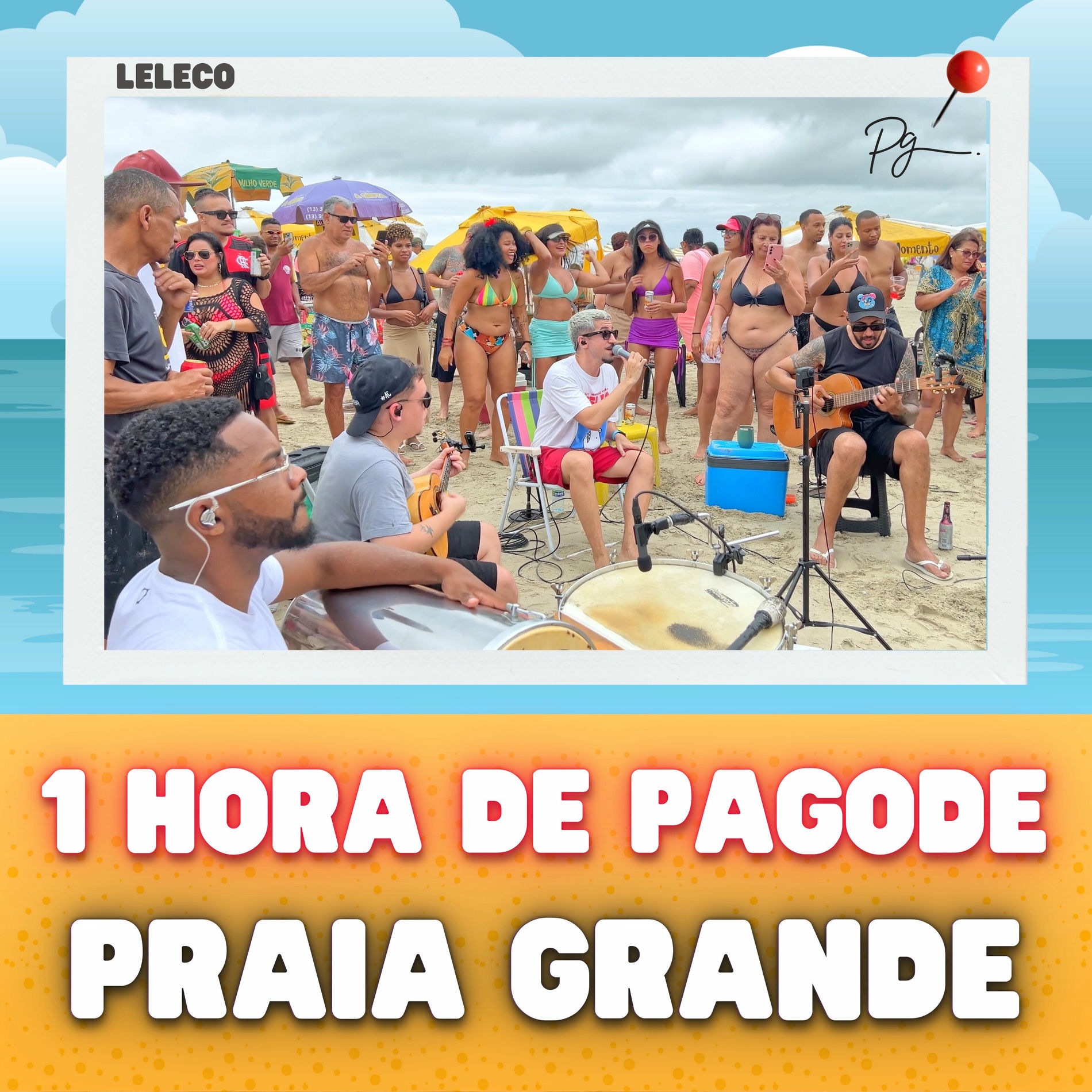 Album cover of 1 Hora de Pagode na Praia Grande (Ao Vivo)