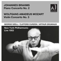 Cover of George Szell conducts Brahms Piano Concerto No. 2 and Mozart Violin Concerto No. 3 live