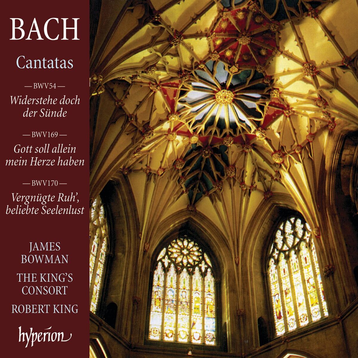Album cover of Bach: Cantatas Nos. 54, 169 & 170