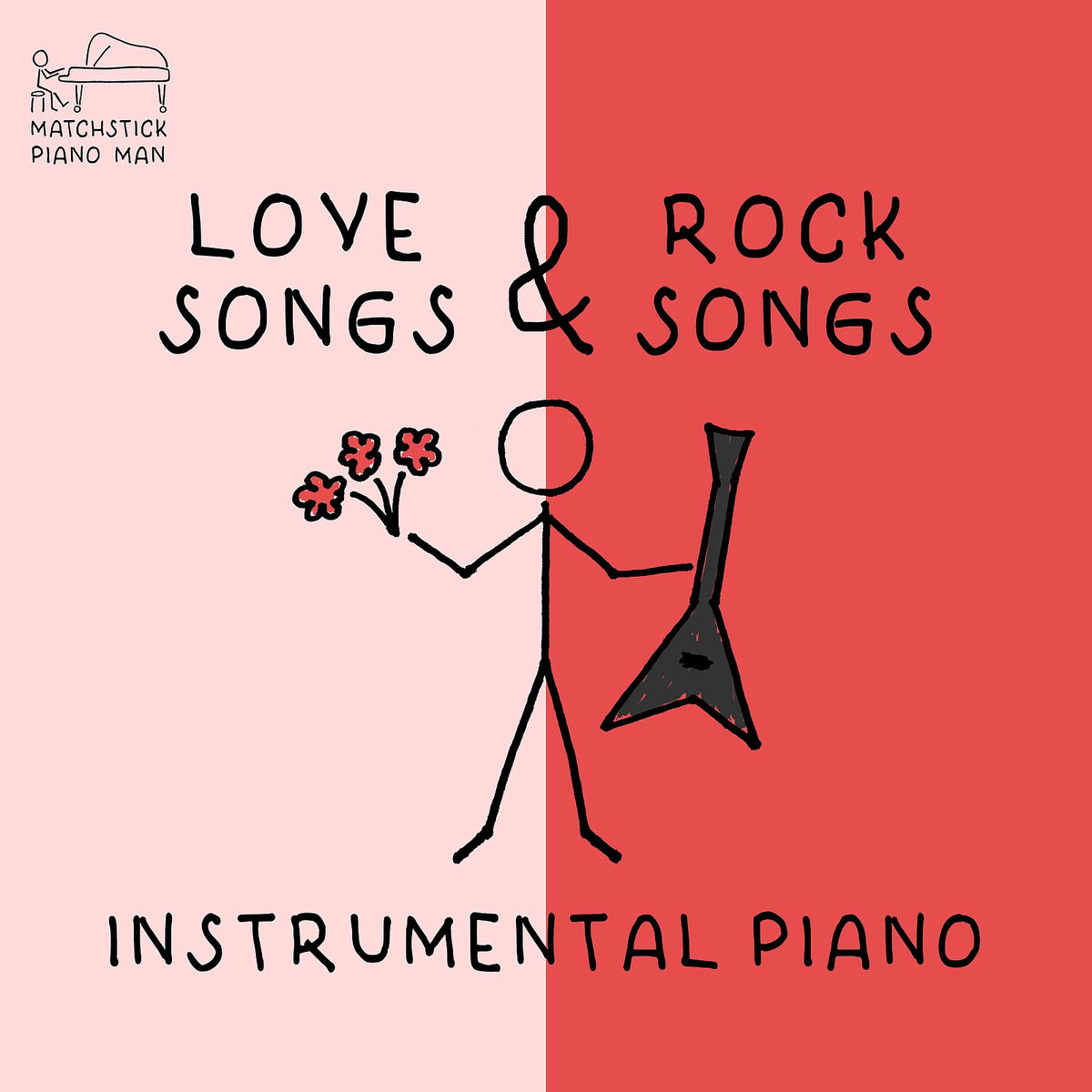 Album cover of Love Songs & Rock Songs - Instrumental Piano