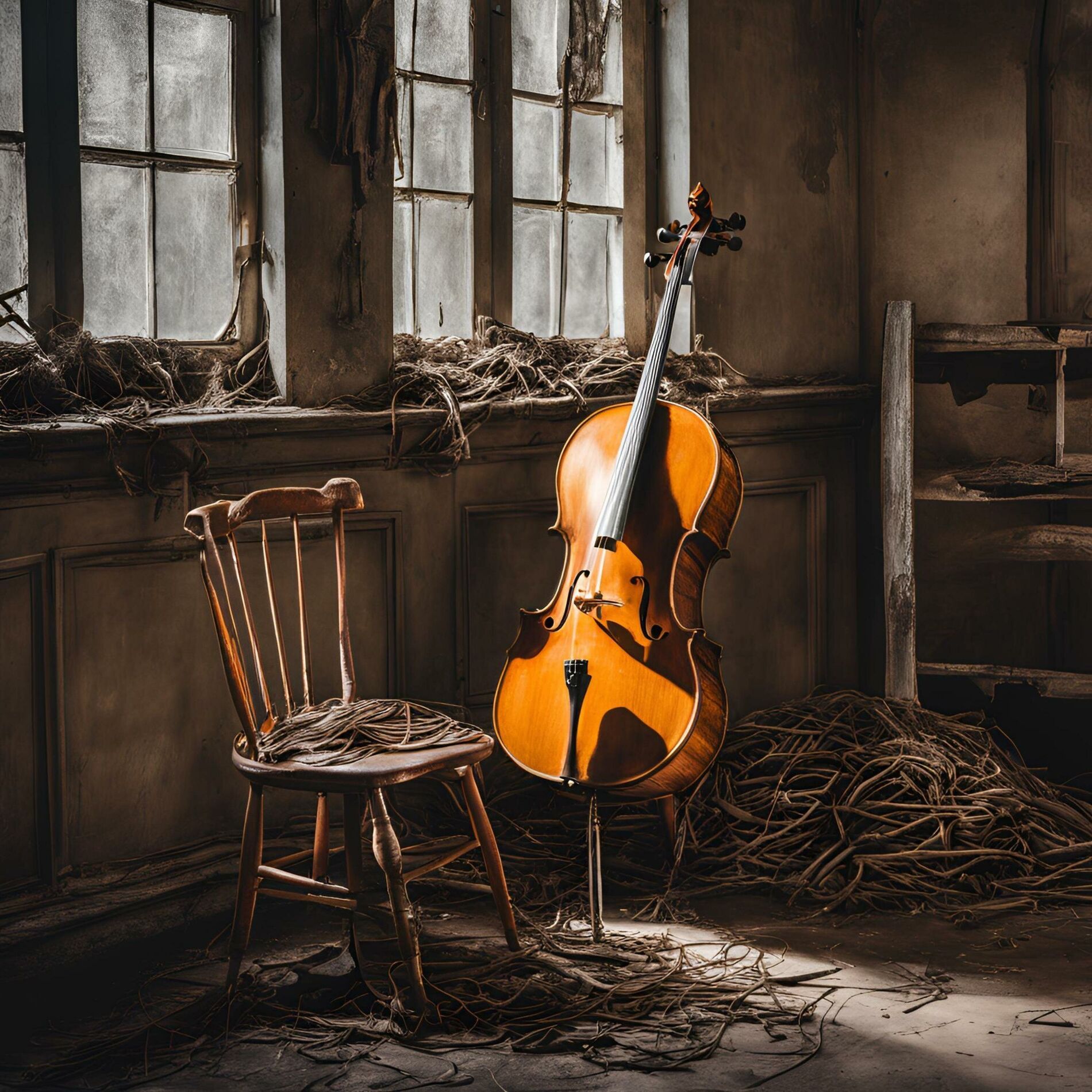Album cover of Cello Strings and Broken Chairs