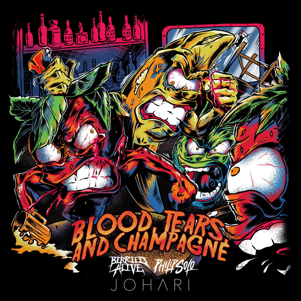 Album artwork for Blood, Tears, and Champagne by Berried Alive