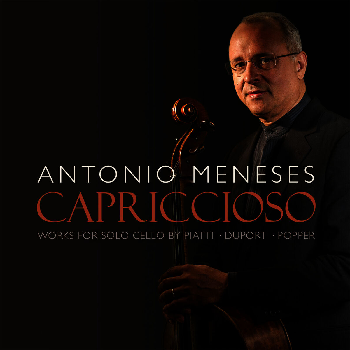 Album cover of Capriccioso: Works for Solo Cello by Piatti • Duport • Popper