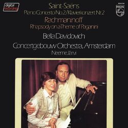 Cover of Rachmaninoff: Paganini Rhapsody, Saint-Saens: Piano Concerto No. 2 (Bella Davidovich — Complete Philips Recordings, Vol. 7)