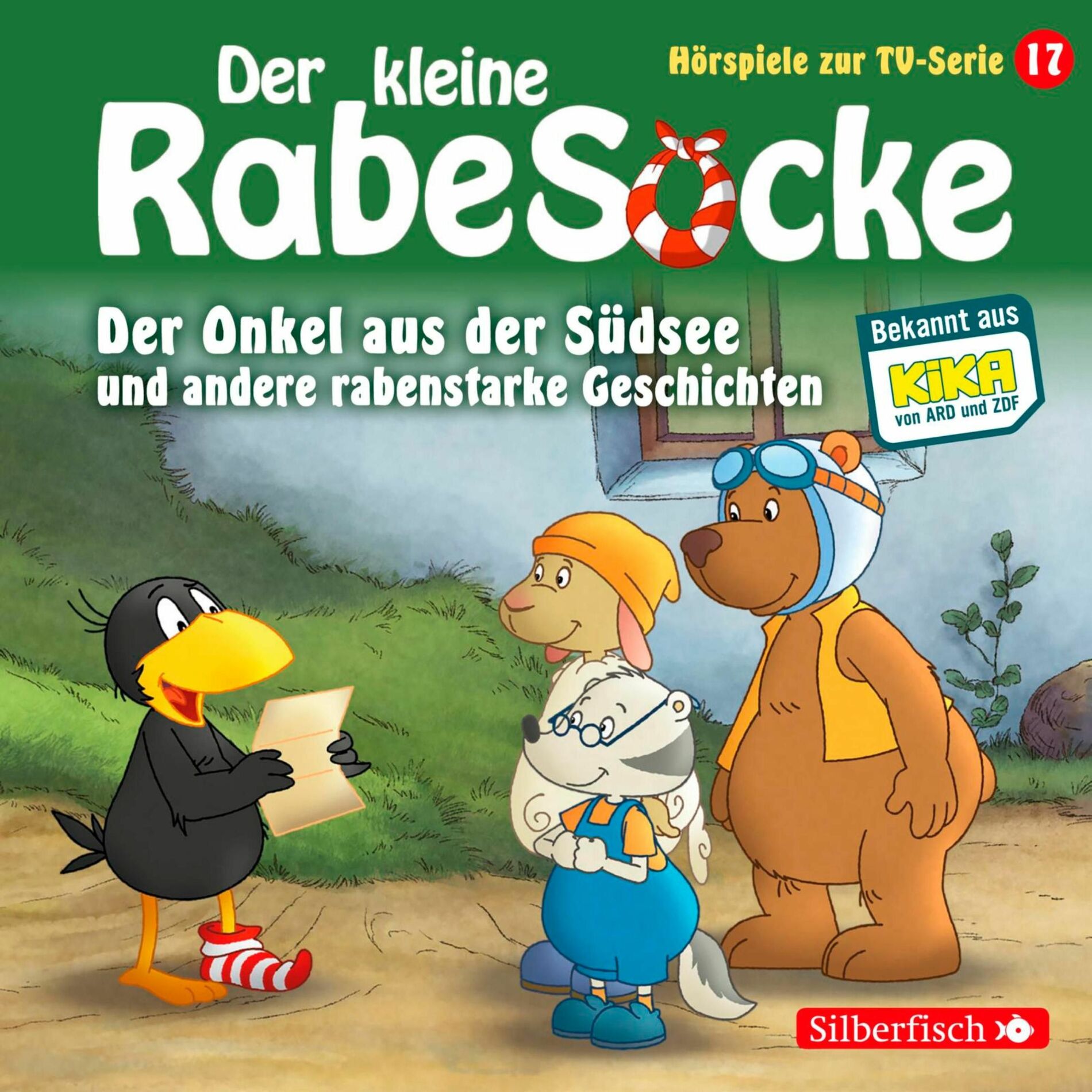 Album cover of Der Onkel aus der Südsee, Der große Streichewettbewerb, Rollentausch, Der Schatzkistentag (Der kleine Rabe Socke - Hörspiele zur T