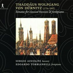Cover of Durnitz: Sonatas for Classical Bassoon and Fortepiano