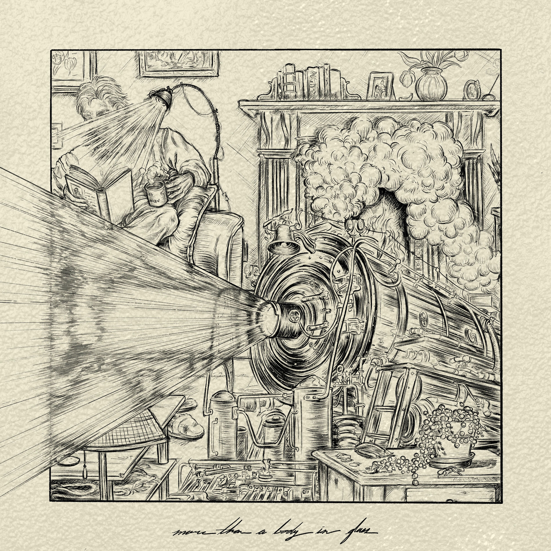 Album cover of more than a body in glass