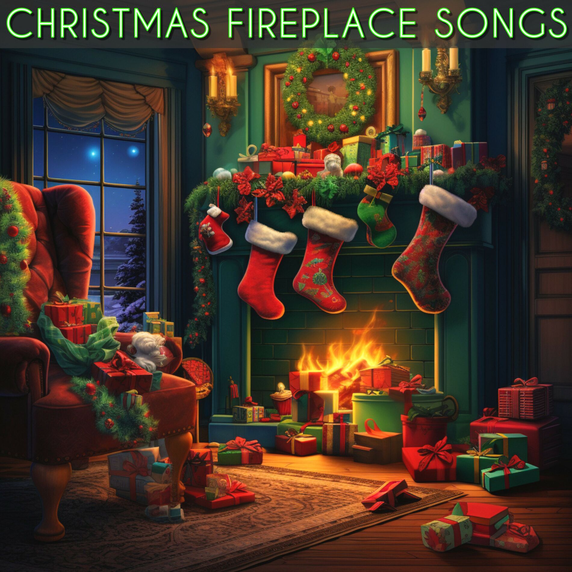 Album cover of Christmas Fireplace Songs