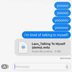 Cover of Talking To Myself (demo)