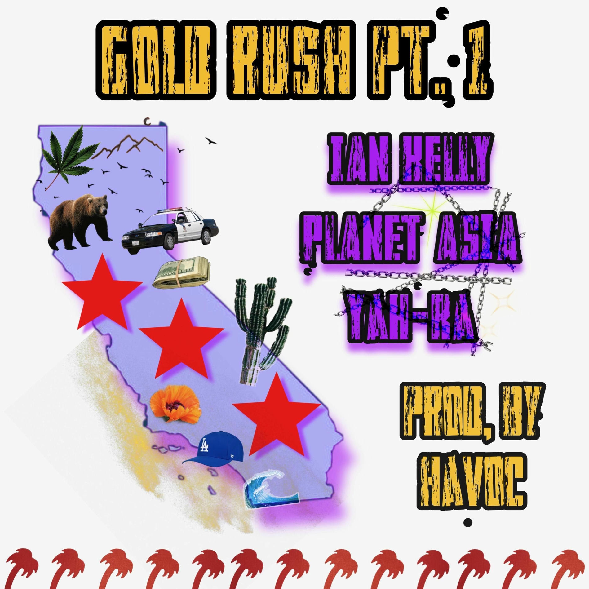 Album cover of GOLD RUSH, Pt. 1 (feat. Planet Asia, Ian Kelly & Havoc)