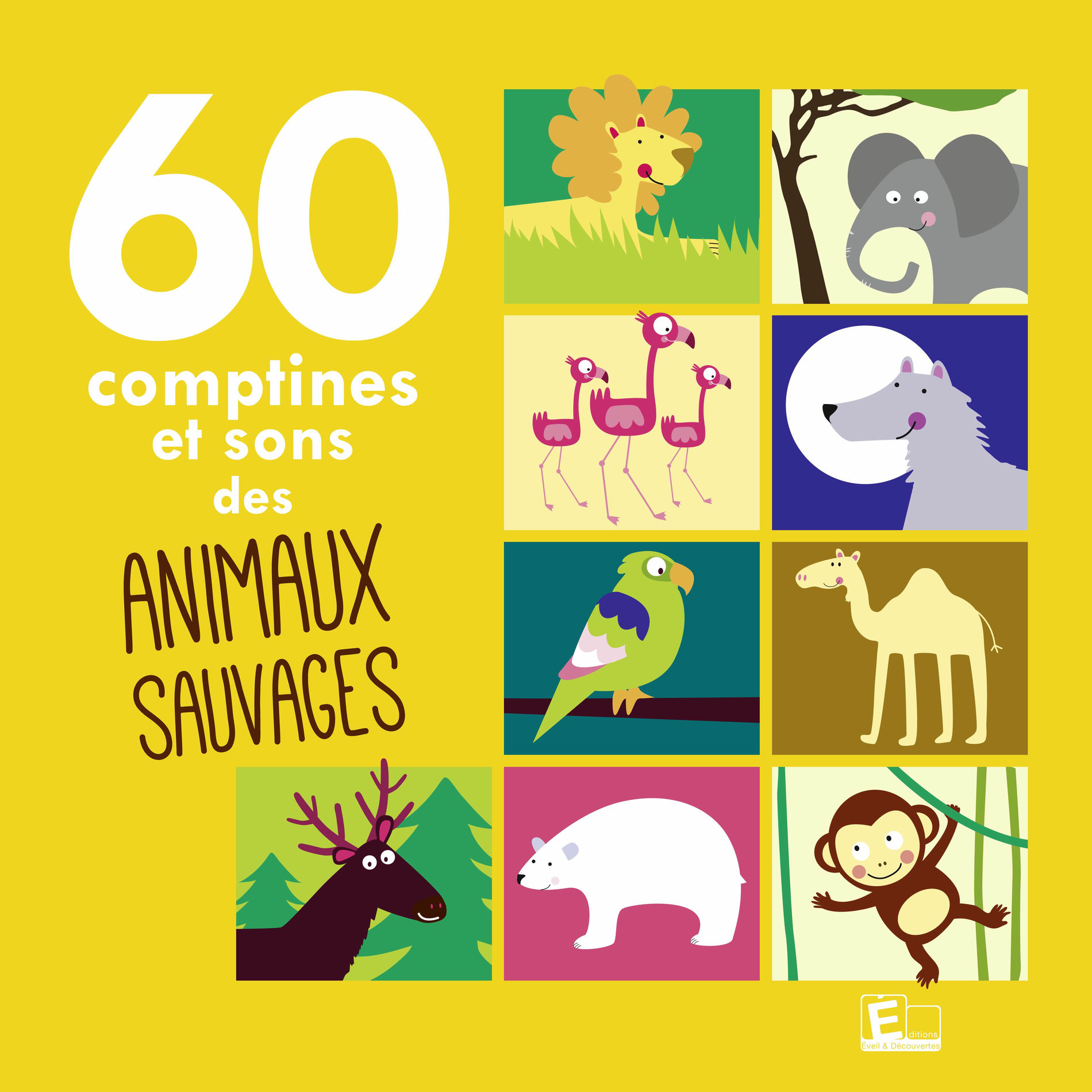 Album cover of 60 comptines et sons des animaux sauvages