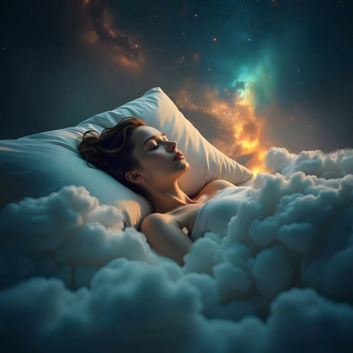 Album cover of Klarträumen: Schlafmeditation – Beruhigende Musik für gesunden Schlaf, REM-Phase, Heilmittel für Schlafstörungen, Behandlung von S