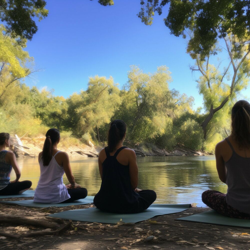 Picture of Flowing Asanas: Yoga Music by the River