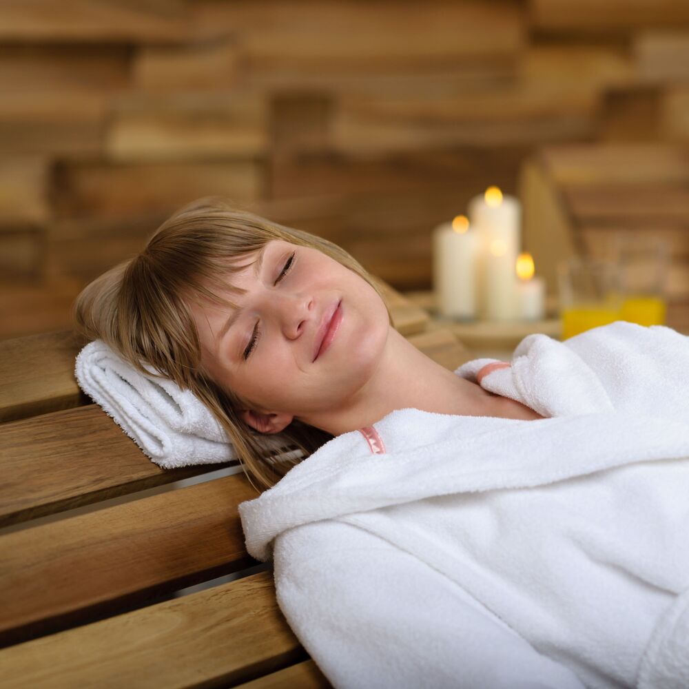 Picture of Enchanted Fireside: Binaural Serenity for a Pampering Spa
