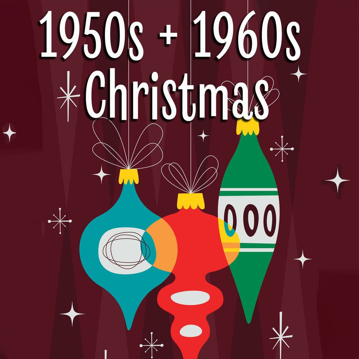 Album cover of 1950s + 1960s Christmas Music