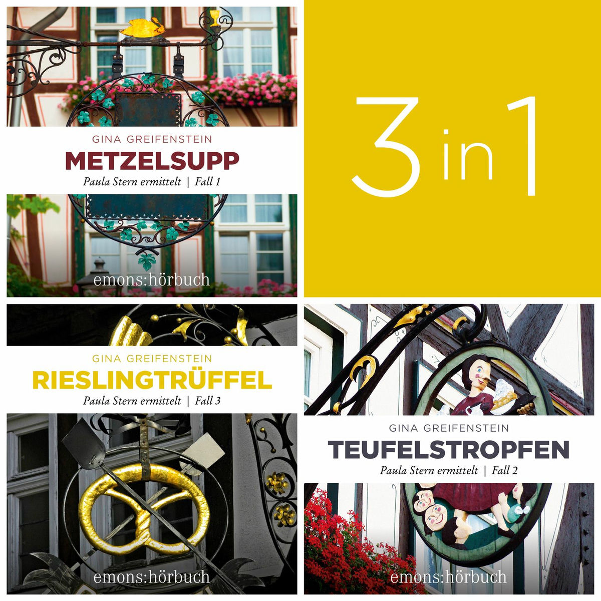 Album cover of Zwischen Knödel und KTU - deftige Krimis aus der Pfalz: Paula Stern ermittelt (Band 1-3) - Paula Stern ermittelt (Ungekürzt)