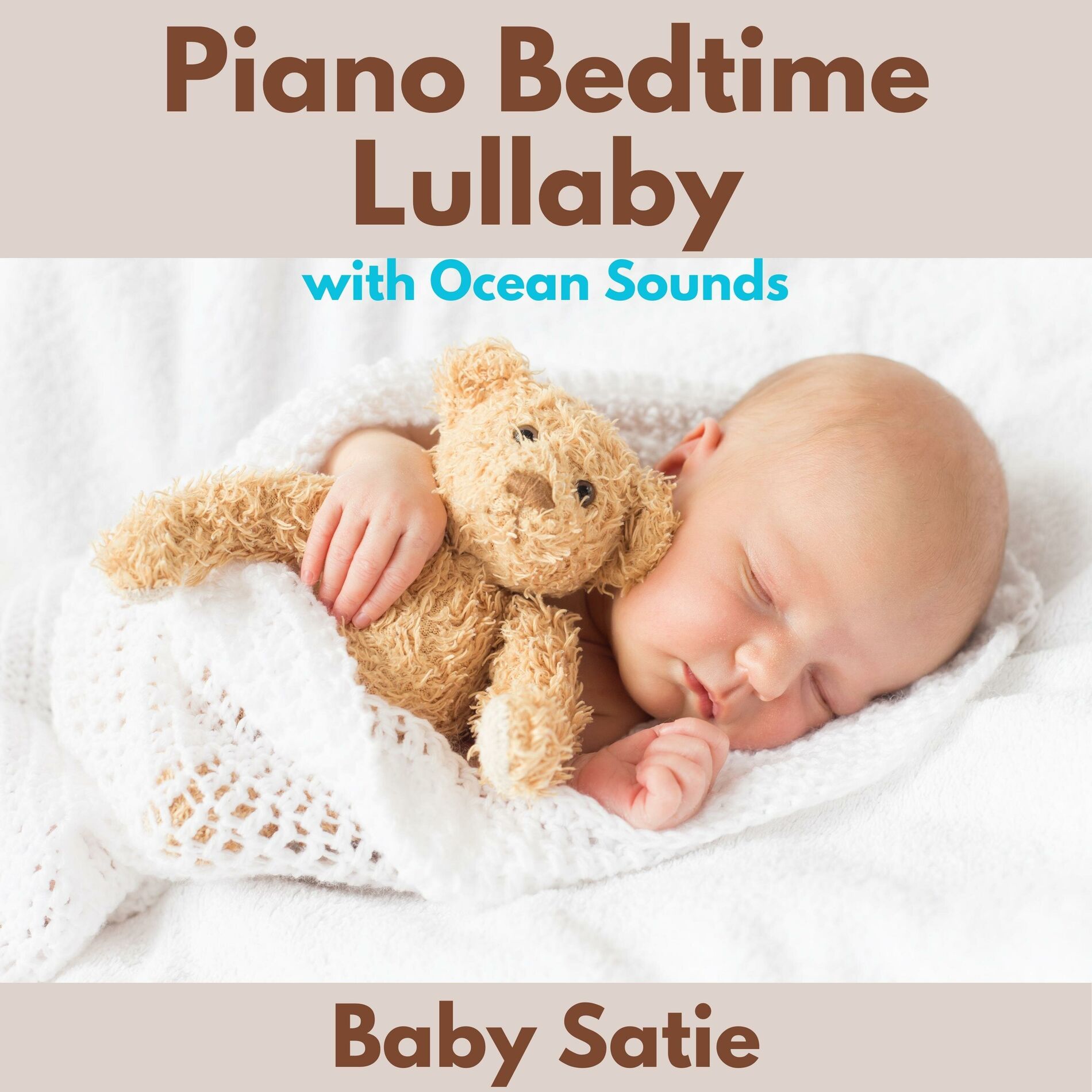 Album cover of Piano Bedtime Lullaby with Ocean Sounds