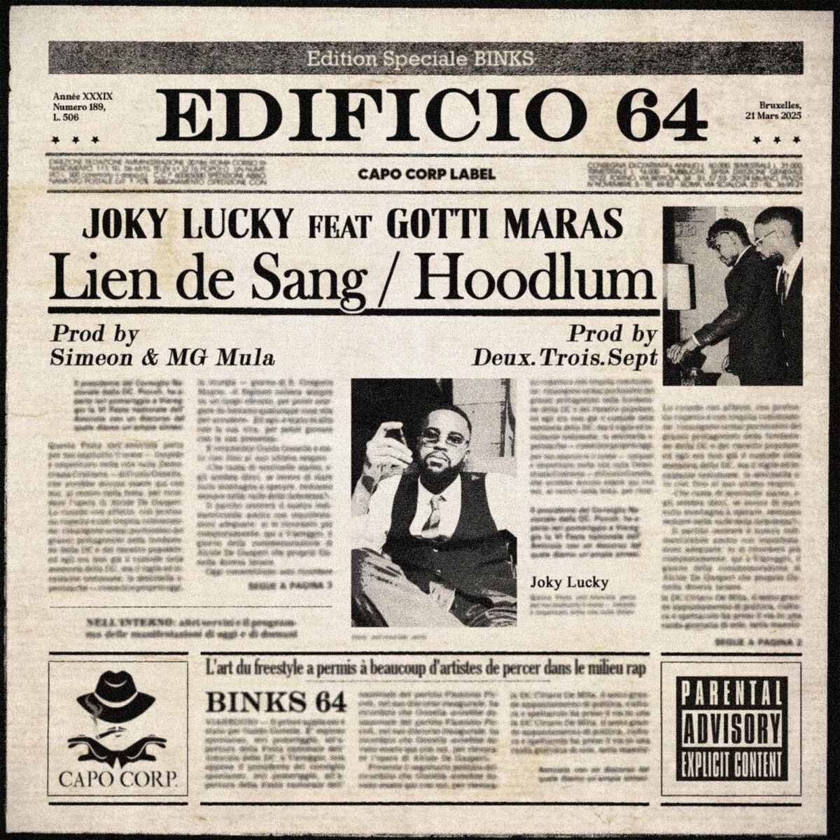 Album cover of Lien de sang/Hoodlum