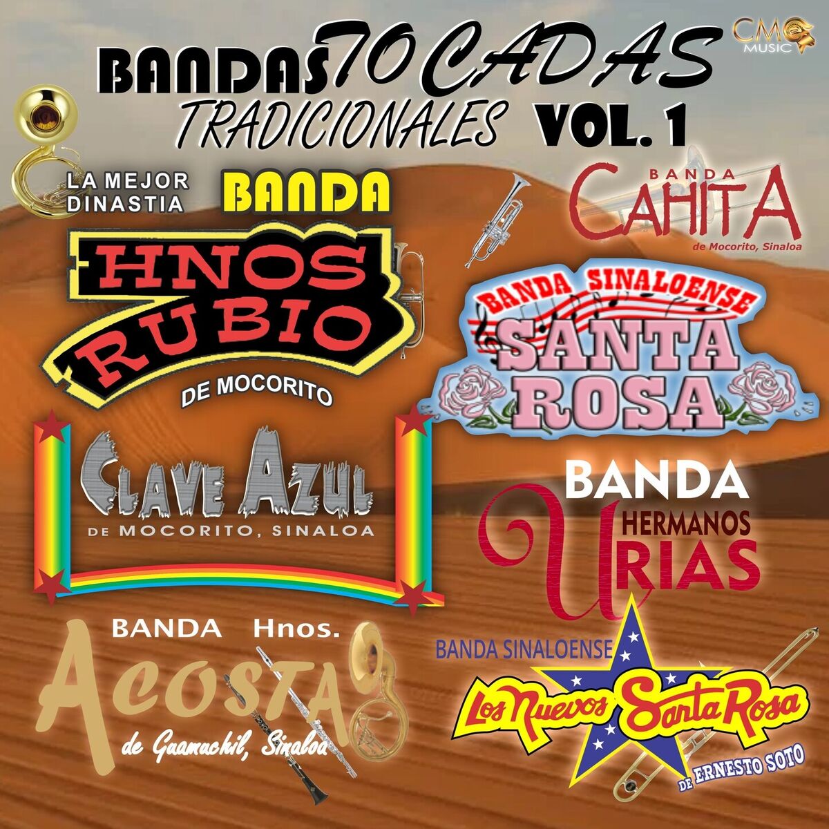 Album cover of Bandas Tocadas Tradicionales Vol. 1