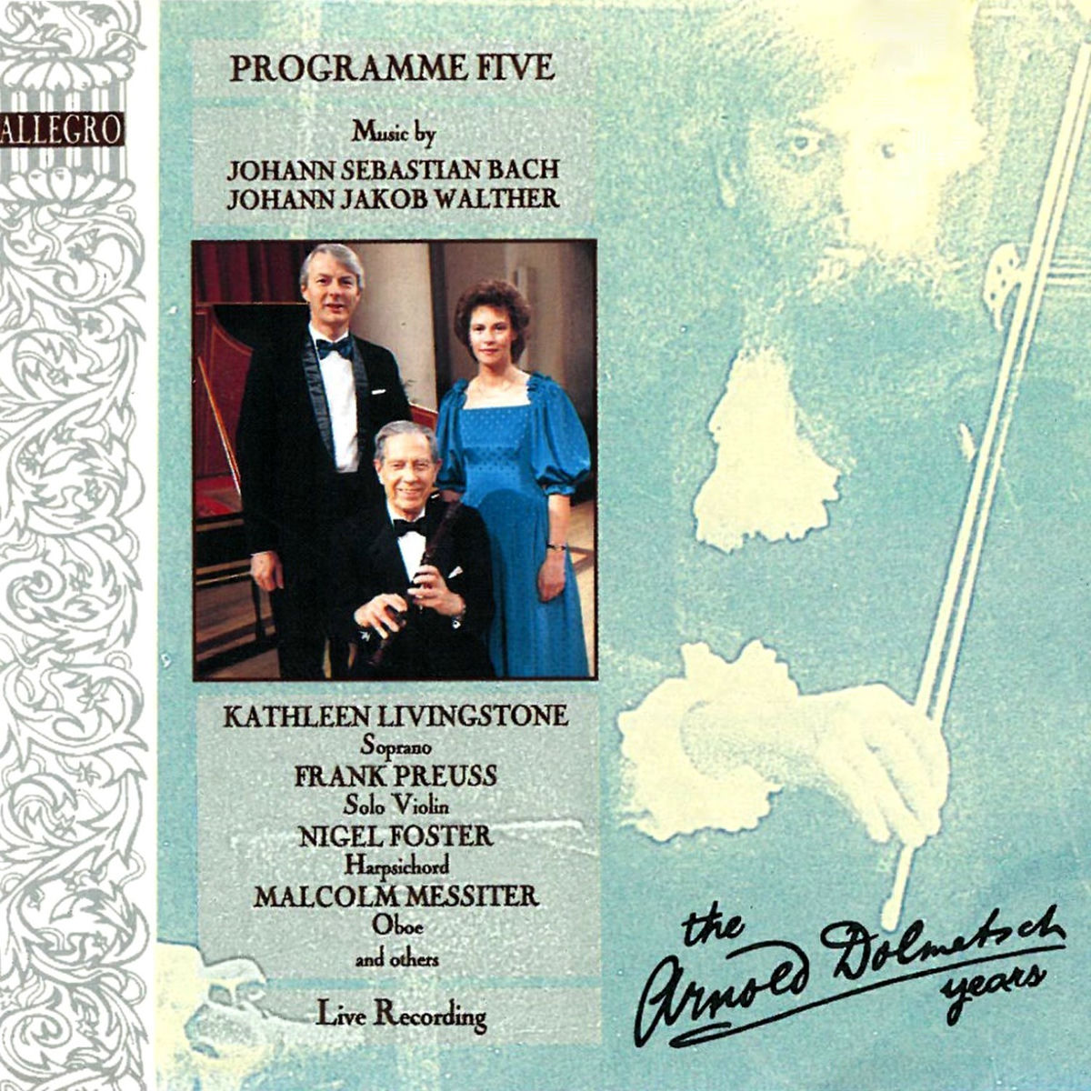 Album cover of The Dolmetsch Years - Programme Five
