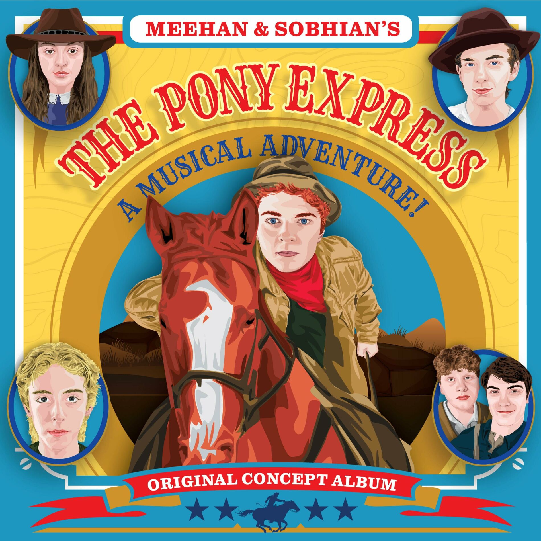 Album cover of The Pony Express: A Musical Adventure! (Original Concept Album)