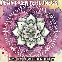 Cover of Heart Centeredness: Love Frequency Music 639 Hz, Heart Chakra Activation