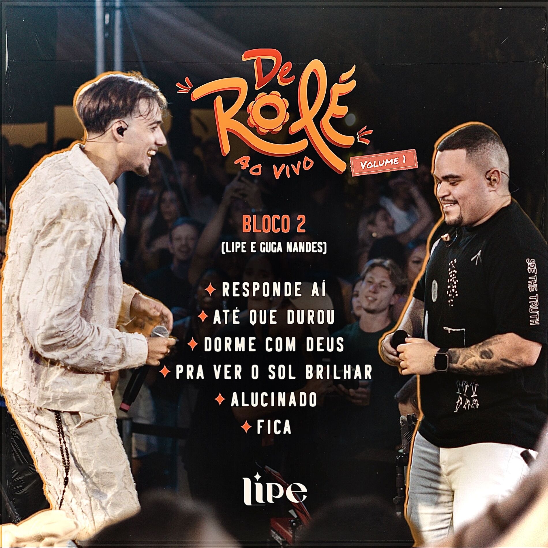 Album cover of De Rolé, Bloco 2, Vol. 1 (Ao Vivo)