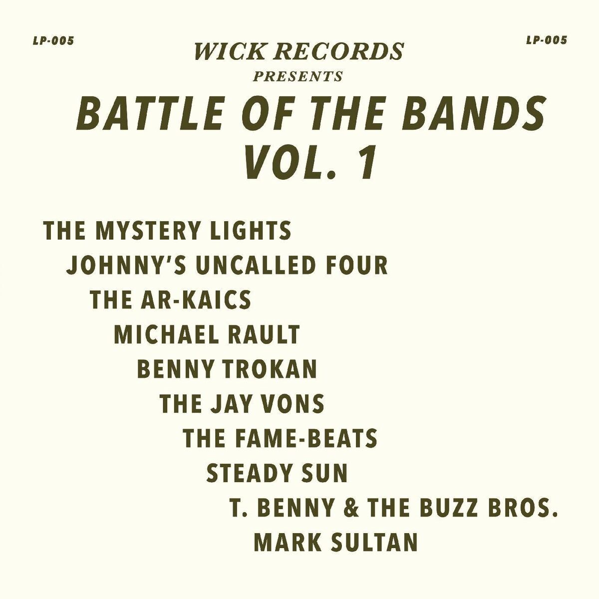 Album cover of Wick Records Presents: Battle of the Bands, Vol. 1