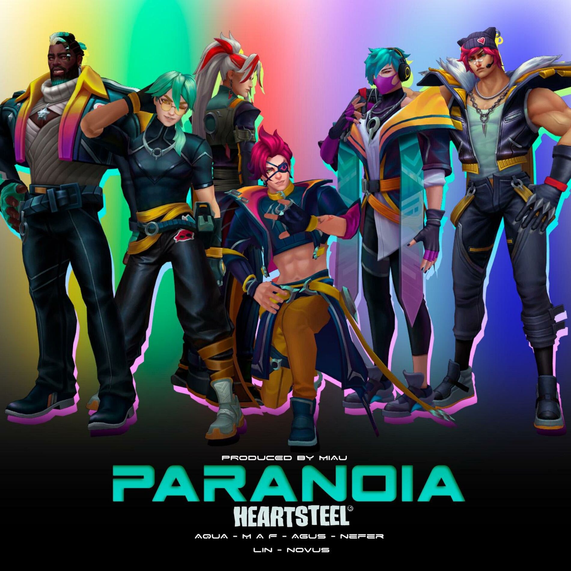 Album cover of PARANOIA (feat. M A F, AQUA, Agus, Gonzalo Cornejo, Lin, Novus & Versutus)
