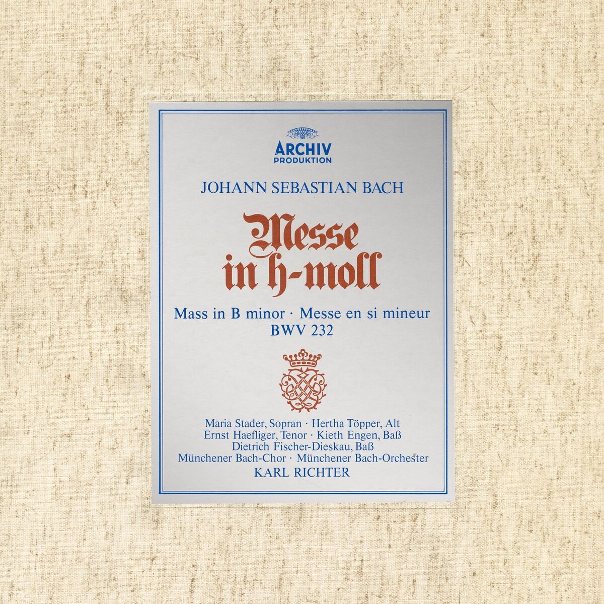 Album cover of Bach: Mass in B Minor, BWV 232