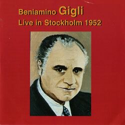 Cover of Beniamino Gigli: Live in Stockholm (1952)