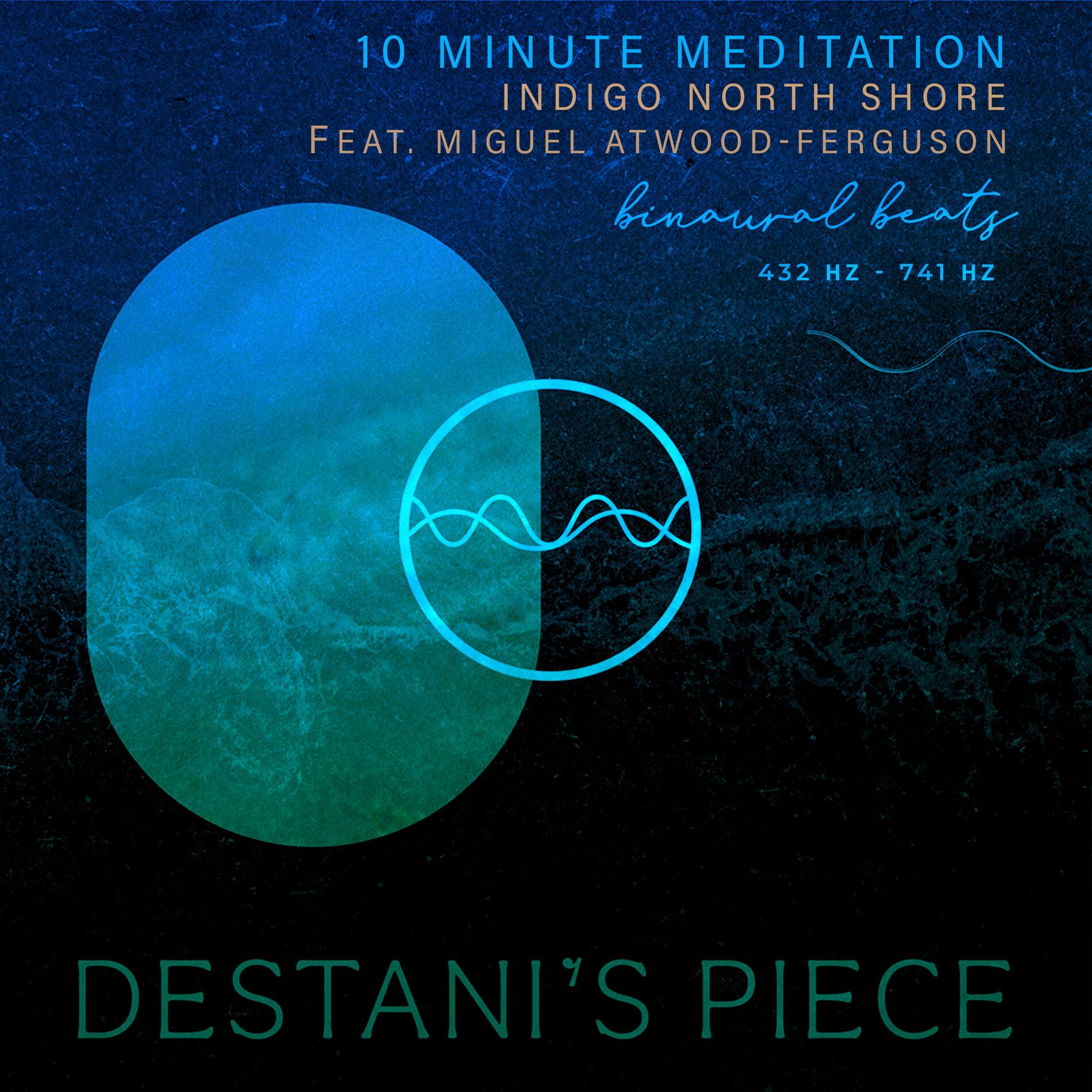 Album cover of 10 Minute Meditation: Indigo North Shore (Binaural Beats, Alpha, 432 Hz + 741 Hz, Throat Chakra)