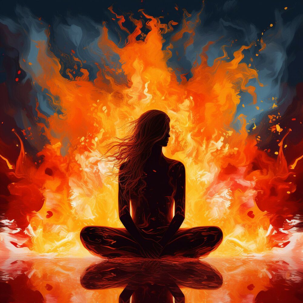 Picture of Fire's Concentration Flow: Igniting Clarity Harmony