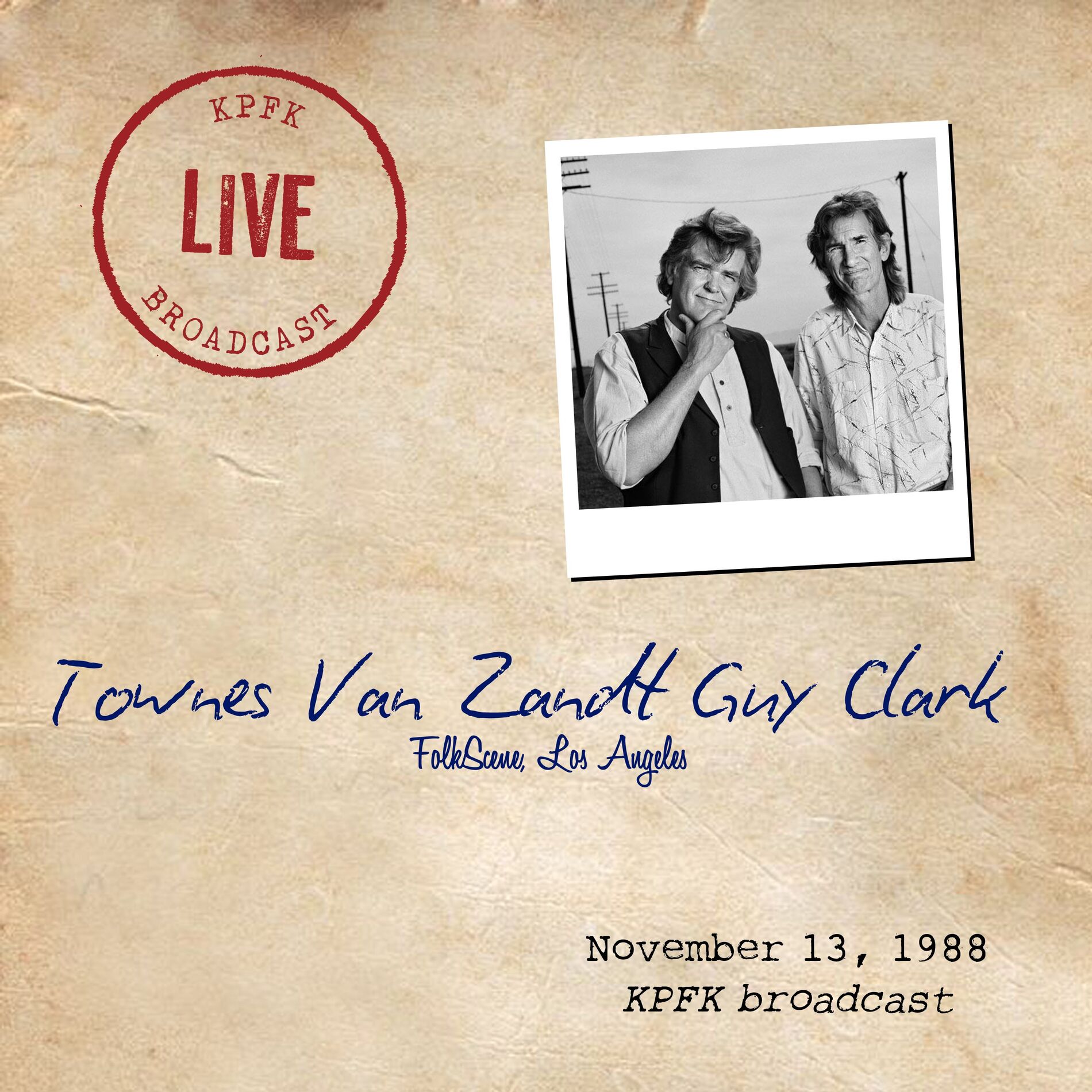 Album cover of FolkScene, Los Angeles (Live, November 13, 1988)