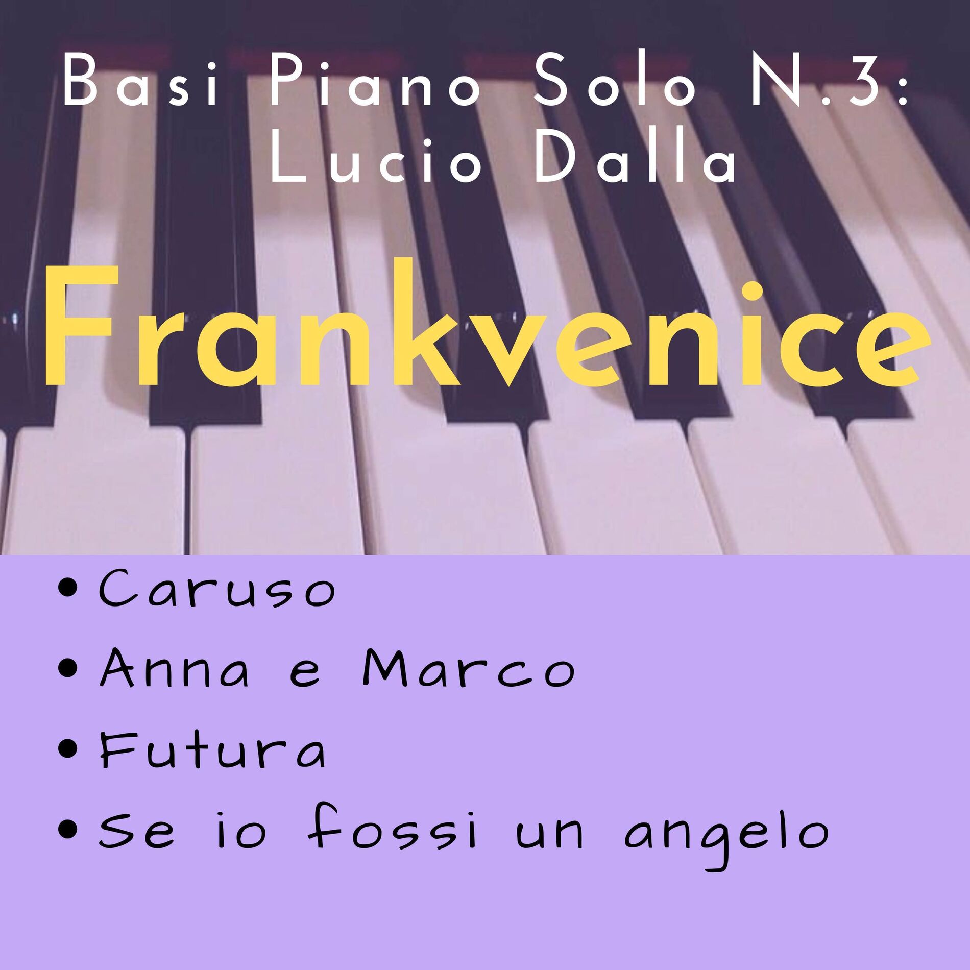 Album cover of Basi Piano Solo N. 3 : Lucio Dalla